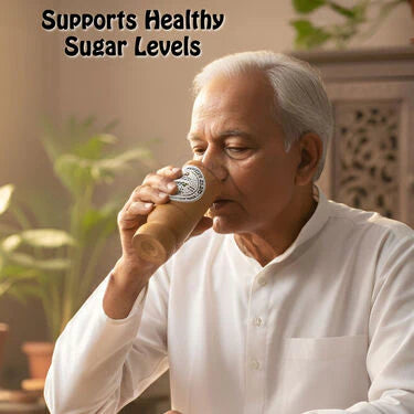 Vijaysar Wood Glass — Natural Sugar Balance, the Ayurvedic Way