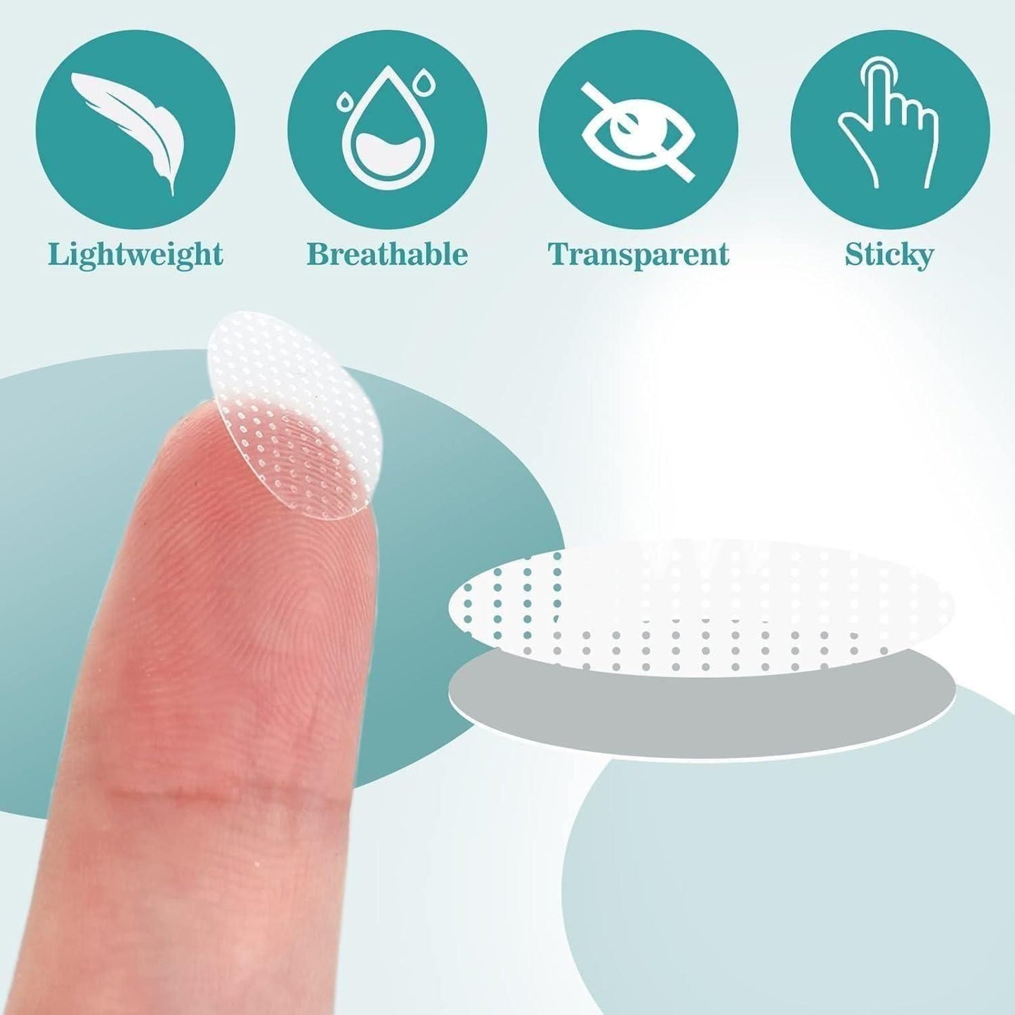200 Pcs Premium Earlobe Support Patches for Heavy Earrings Pack of 2